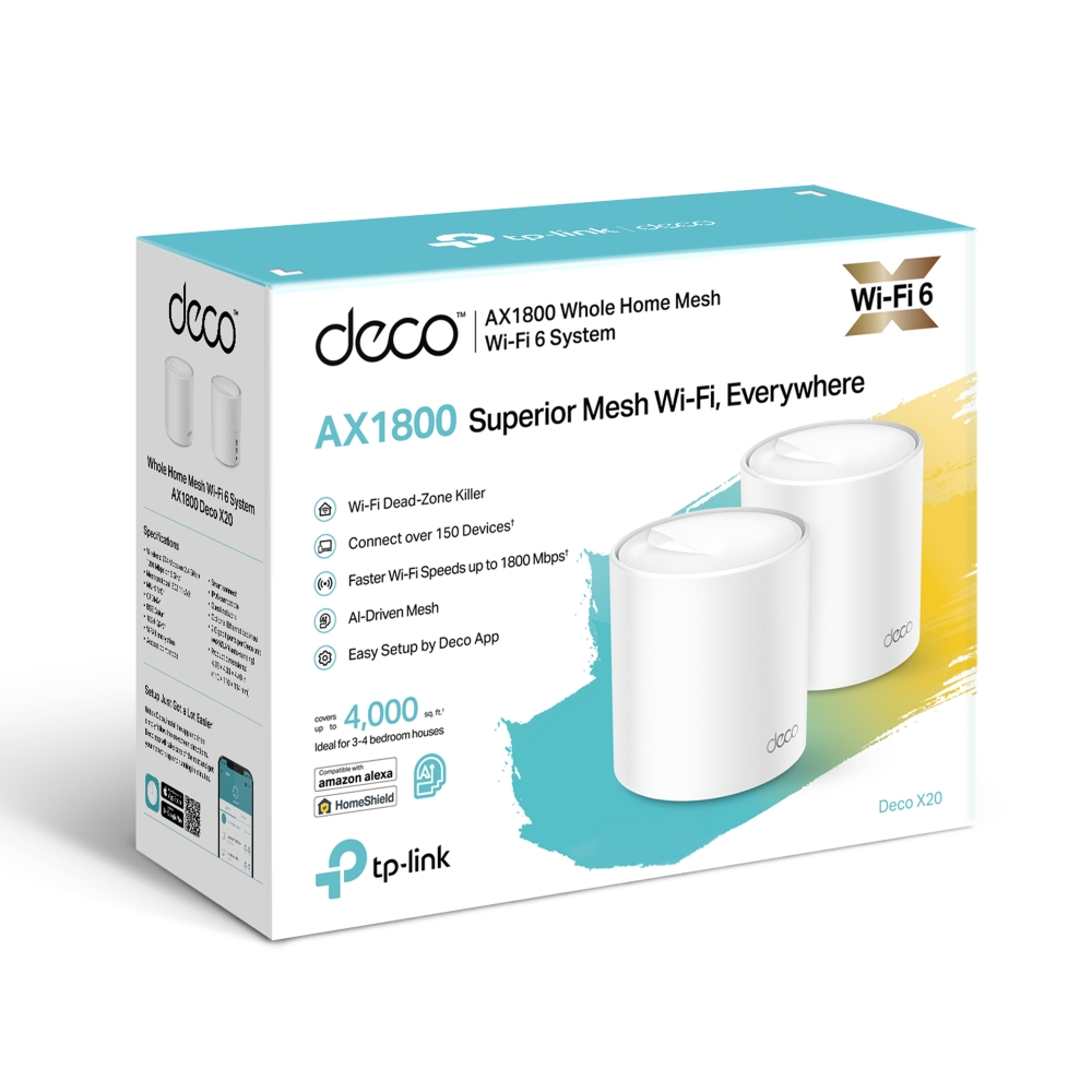 Deco AX1800 Whole Home Wi-Fi 6 System, 3 pc.